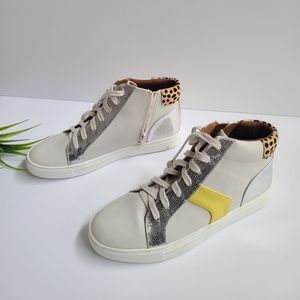 Dolce Vita Alvira  Faux Leather Lace Up Casual And Fashion Sneakers Sz 9.5